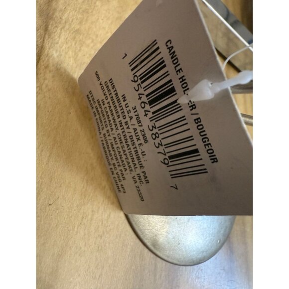 Silver Christmas tree tapered candle holder - Picture 2 of 8